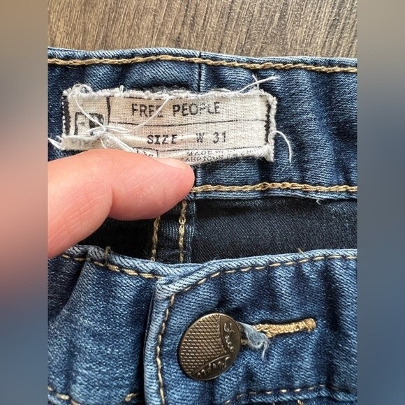 Free People Ankle Skinny Jeans Women's size 31 - Picture 5 of 10